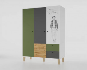 Шкаф 3-х створчатый "Story" (Пушкин) в Радужном - raduzhnyj.mebel-tymen.ru | фото