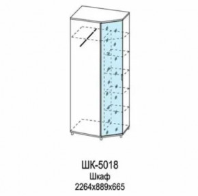 Шкаф для одежды и белья ШК-5018 Грейс в Радужном - raduzhnyj.mebel-tymen.ru | фото