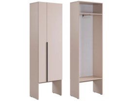 Шкаф двухдверный L600 Баско кашемир в Радужном - raduzhnyj.mebel-tymen.ru | фото