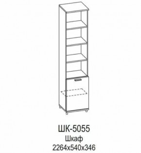 Шкаф ШК-5055 Грейс в Радужном - raduzhnyj.mebel-tymen.ru | фото