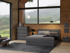 Спальный гарнитур Челси Графит в Радужном - raduzhnyj.mebel-tymen.ru | фото
