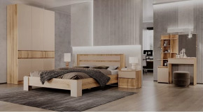 Спальный гарнитур Ленора Дуб вотан/Кашемир в Радужном - raduzhnyj.mebel-tymen.ru | фото