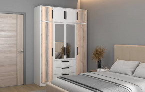 Спальный гарнитур Вегас (ЛДСП Белый) в Радужном - raduzhnyj.mebel-tymen.ru | фото