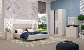 Спальня №1 "Капри" Сатин в Радужном - raduzhnyj.mebel-tymen.ru | фото