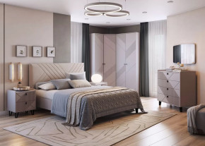 Спальня Кашемир №3, кашемир/сантьяго в Радужном - raduzhnyj.mebel-tymen.ru | фото
