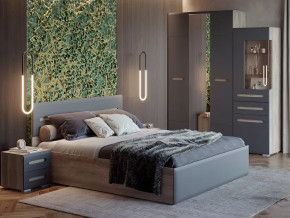 Спальня Наоми графит нубук в Радужном - raduzhnyj.mebel-tymen.ru | фото