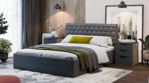 Спальня «Порто» Яблоня Беллуно, Графит софт в Радужном - raduzhnyj.mebel-tymen.ru | фото