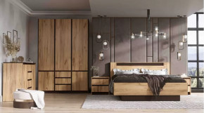 Спальня серия Бостон дуб вотан в Радужном - raduzhnyj.mebel-tymen.ru | фото
