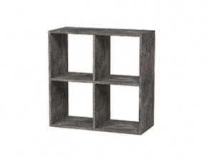 Стеллаж 4 секции графит Герда в Радужном - raduzhnyj.mebel-tymen.ru | фото