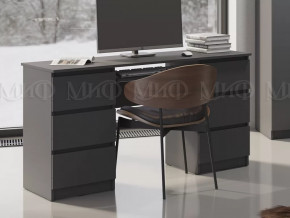 Стол 6 ящиков Челси Графит в Радужном - raduzhnyj.mebel-tymen.ru | фото