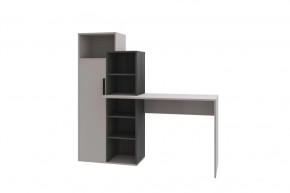 Стол компьютерный Комбо, кашемир-черный ясень/кашемир в Радужном - raduzhnyj.mebel-tymen.ru | фото