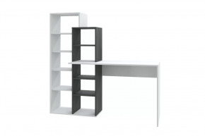 Стол компьютерный Квадро, белый/черный ясень в Радужном - raduzhnyj.mebel-tymen.ru | фото