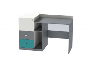 Стол письменный Клео Ст-1, 1300 мм, графит, миндаль, океан Диал в Радужном - raduzhnyj.mebel-tymen.ru | фото