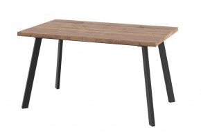 Стол раздвижной Borg-140, дуб велингтон/черный в Радужном - raduzhnyj.mebel-tymen.ru | фото