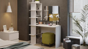 Стол с зеркалом Тип 4 Белый Ясень в Радужном - raduzhnyj.mebel-tymen.ru | фото