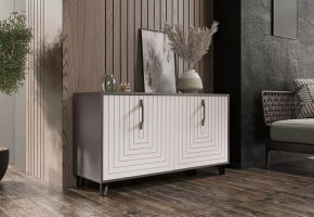 Тумба Квадро М-5, софт серый/софт вайт в Радужном - raduzhnyj.mebel-tymen.ru | фото